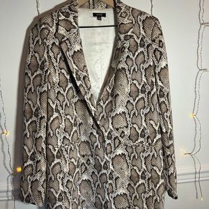 AFRM Curtis Snake Print Blazer | Size Small